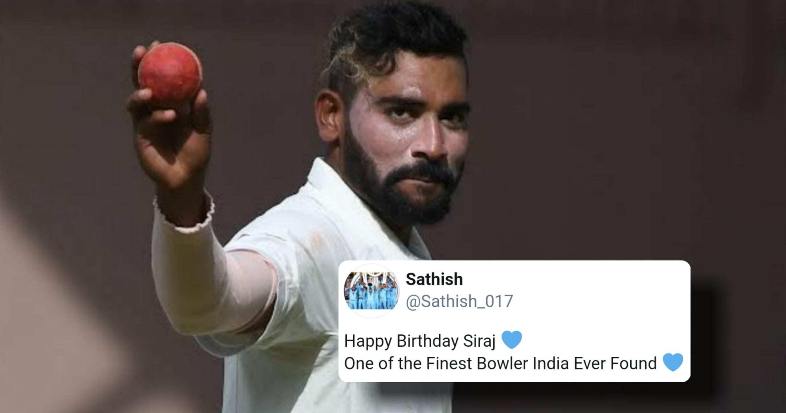 Mohammed Siraj Receives A Lot Of Wishes On His Birthday