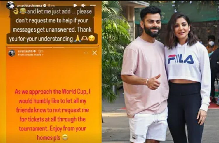 Virat Kohli And Anushka Sharma Make Request To Friends To Not To Ask