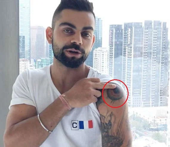 Virat Kohli got a new tattoo ahead of the IPL series The photo is going  viral