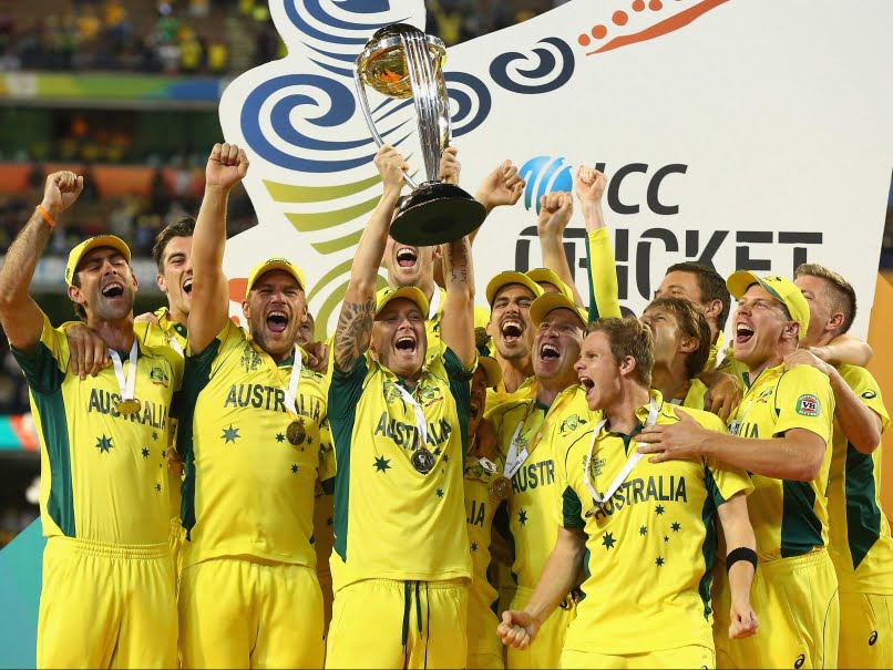 Australian team with the trophy.