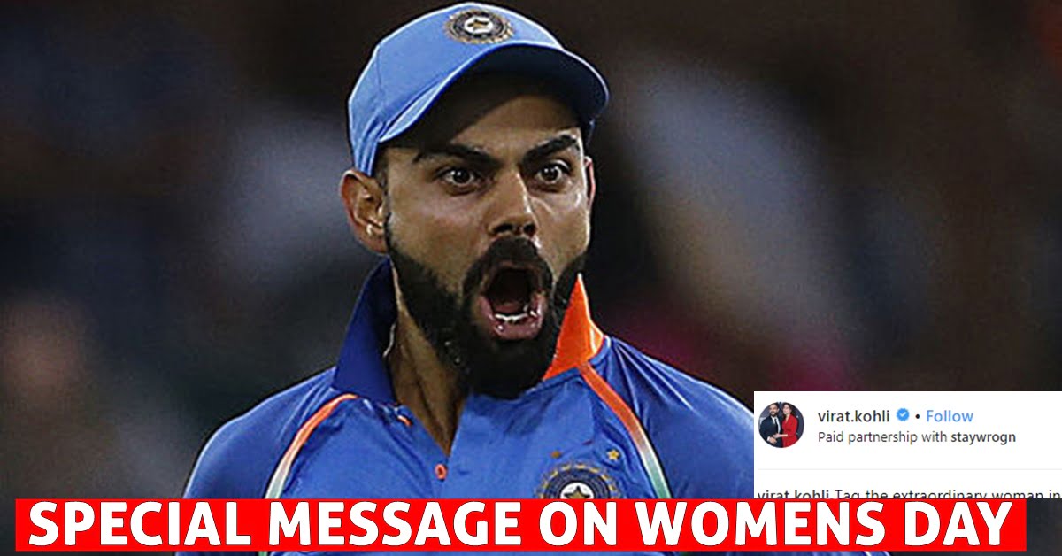 Virat Kohli's Special Message For Men On International Women's Day