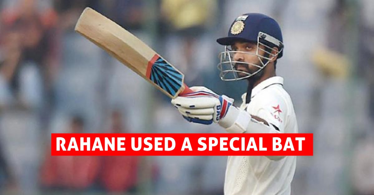 Ajinkya Rahane Used A Special Bat During Adelaide Test