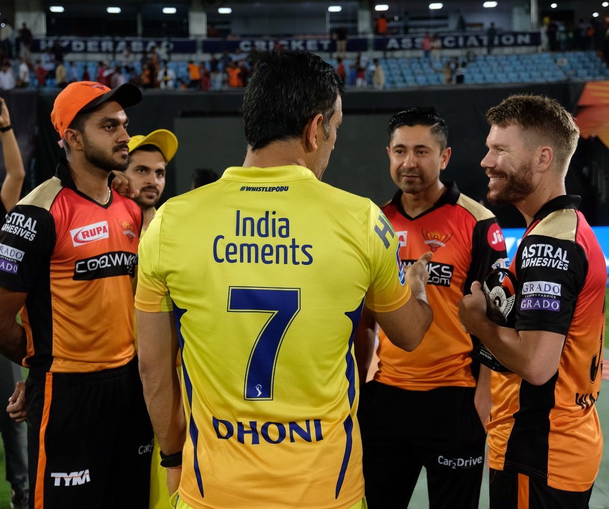 Dhoni with SRH