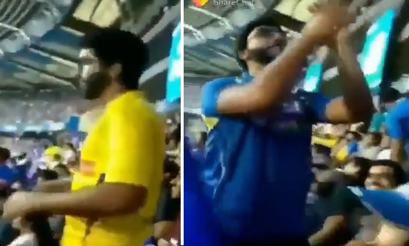 WATCH - CSK Fans Changes Jersey After MS Dhoni's Dismissal