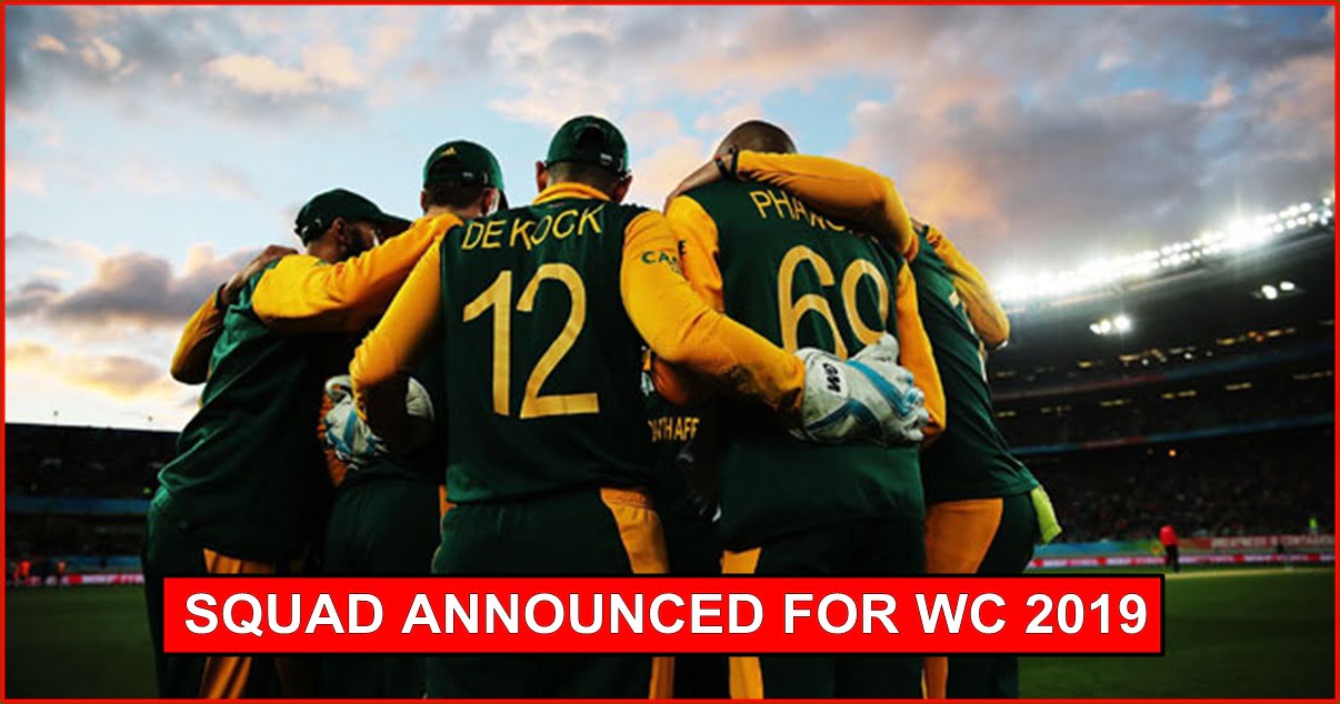 WC 2019: South Africa Includes Hashim Amla In The Squad