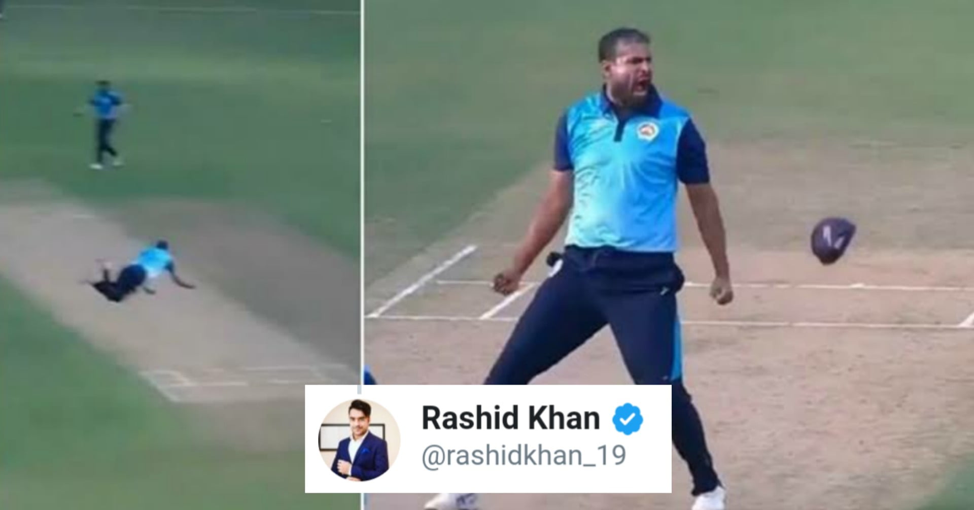 Red Rashid Pathan Rashid Khan Gives a Hilarious Response To the Stunning Catch of Yusuf ...