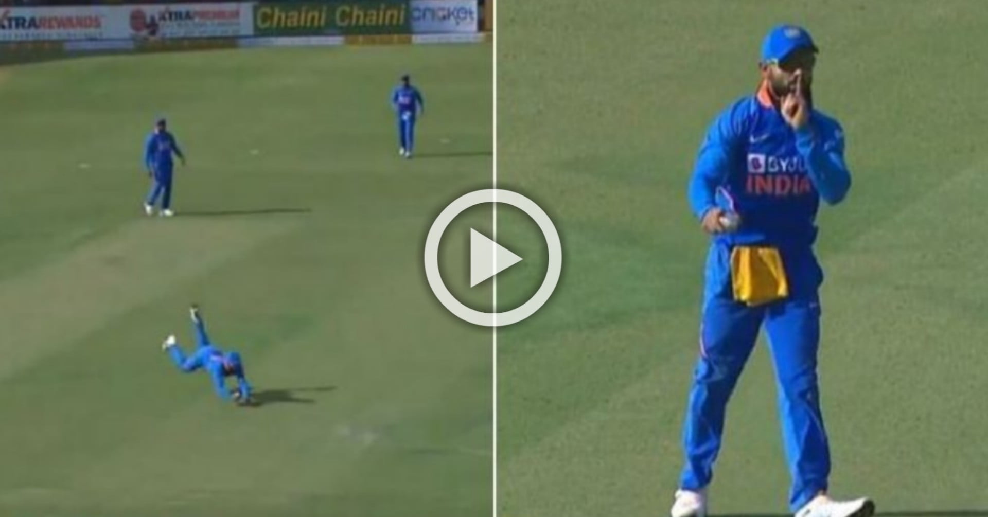 WATCH - Virat Kohli Took A Stunning Catch To Dismiss