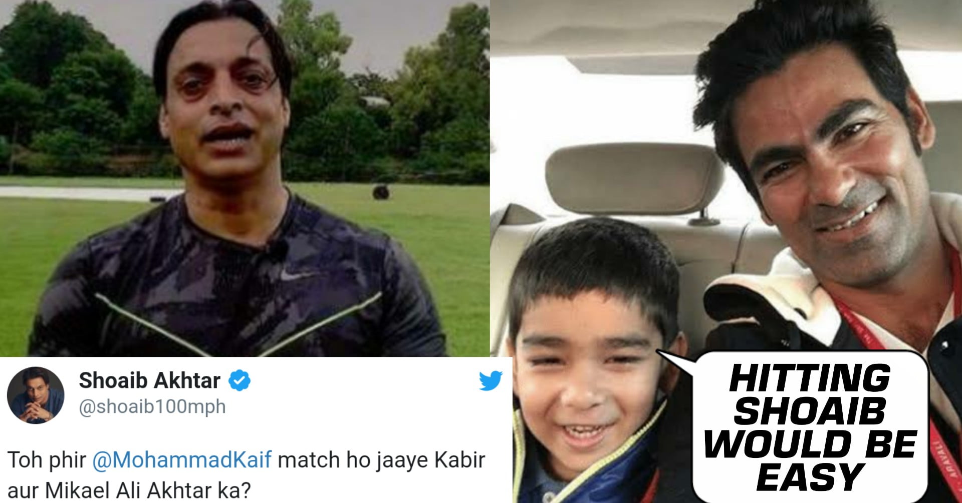 Shoaib Akhtar Challenges Mohammad Kaif S Son For A Match