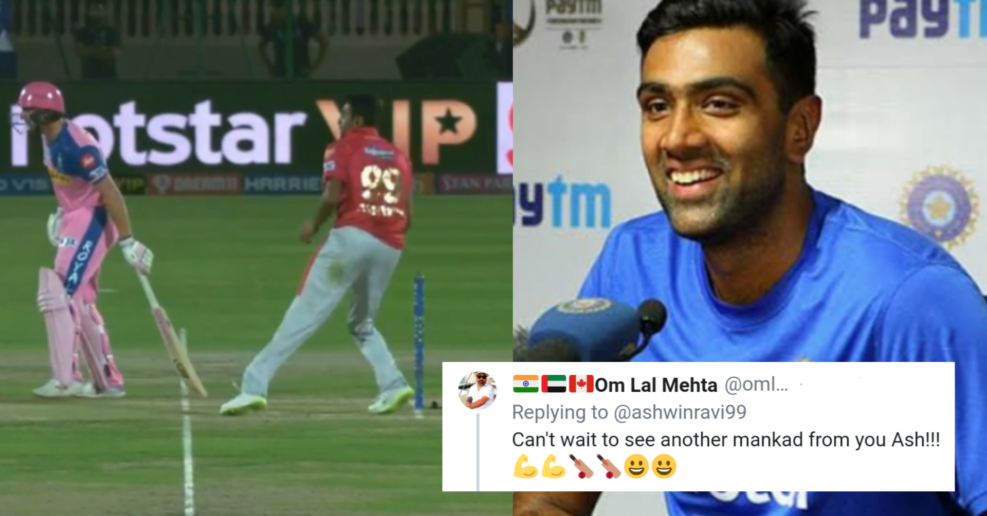 R Ashwin Leaves His Fans With His Reply On 'mankad' Tweet