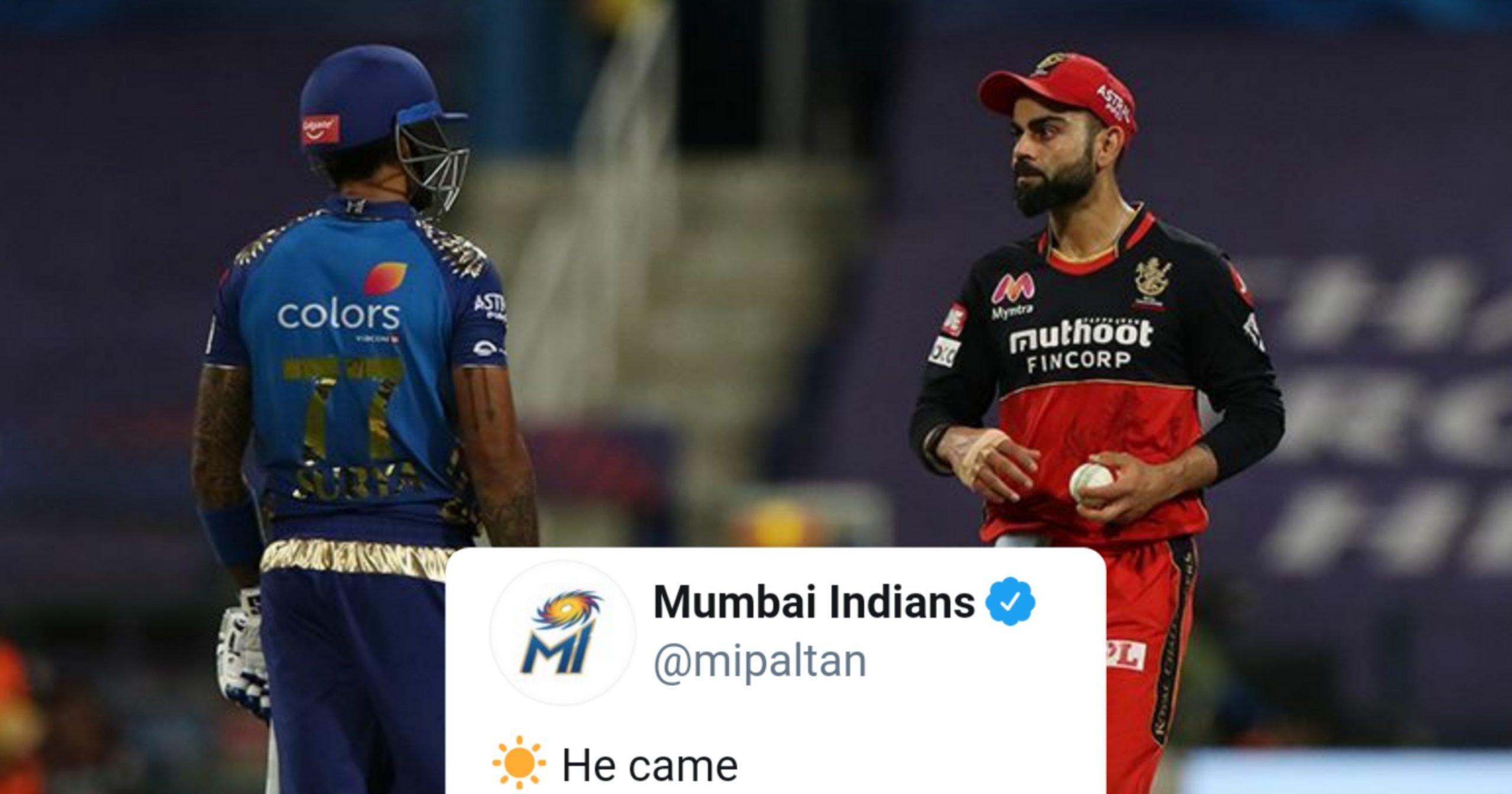 Mumbai Indians Took A Dig At Virat Kohli Over Suryakumar Yadav