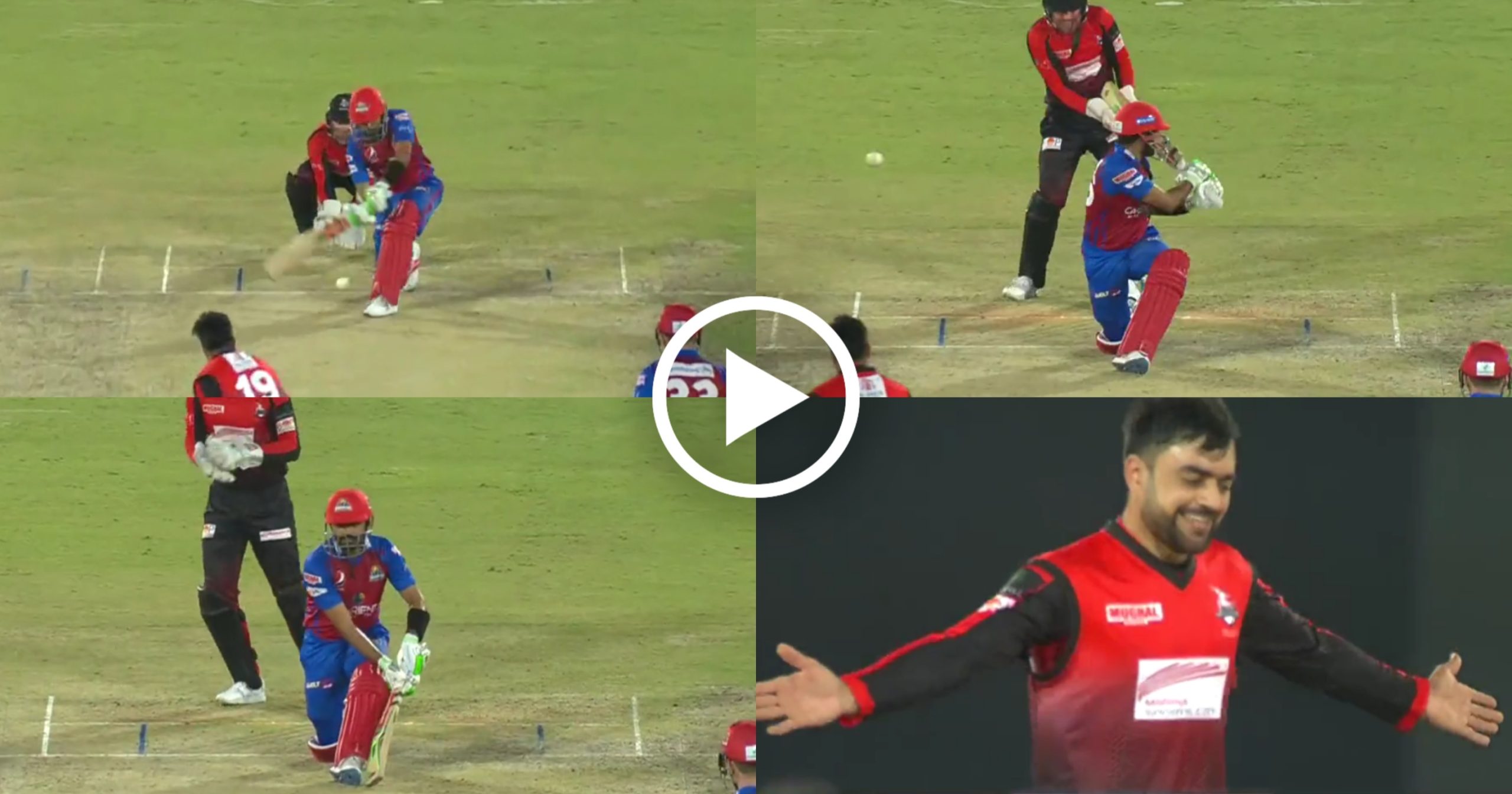 Rashid Khan Dismissed Babar Azam With A Brilliant Delivery