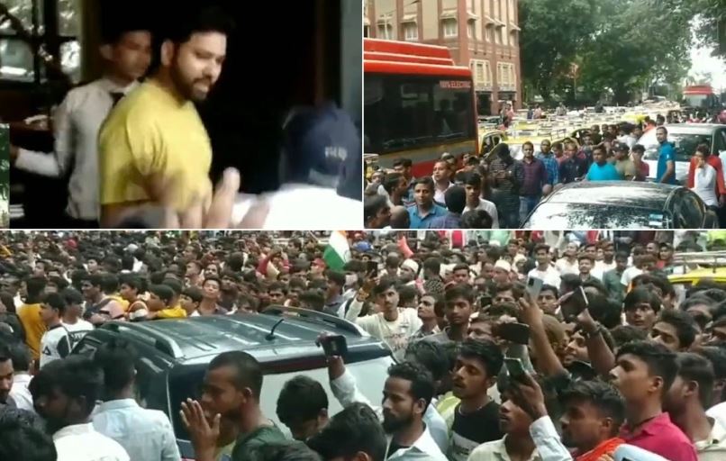 Rohit Sharma Got Stuck In A Mumbai Restaurant Amidst A Fan Mob