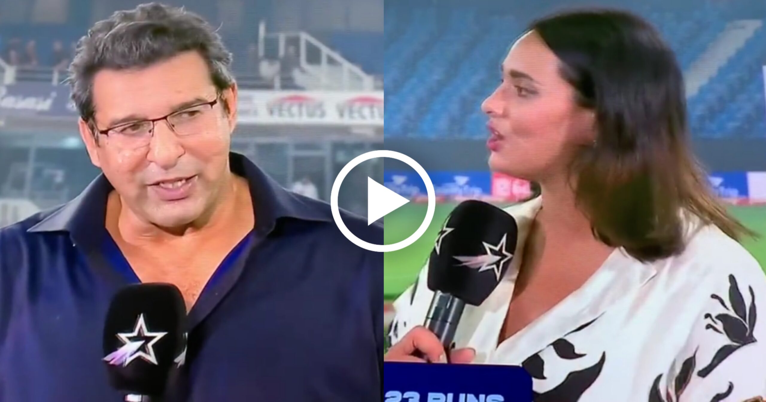 Wasim Akram Interrupts Mayanti Langer Still Gives A Pin Pointed Answer