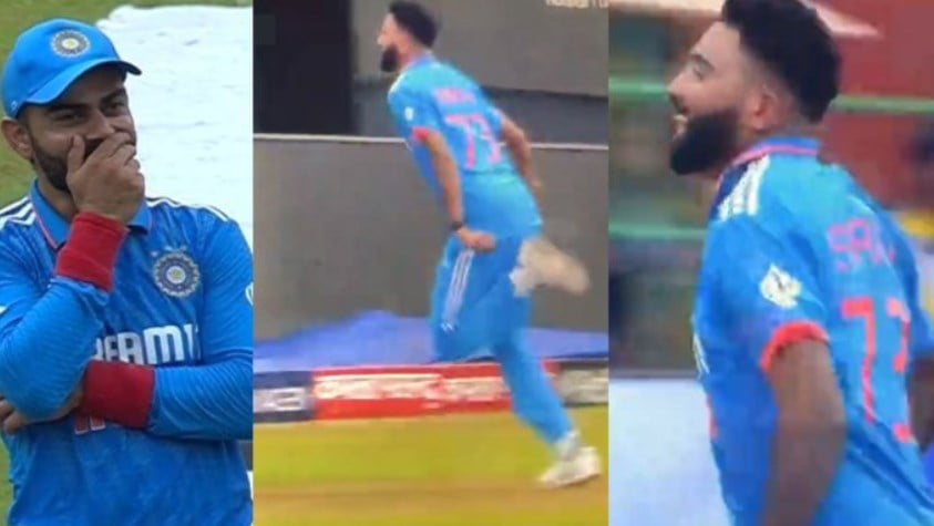 Virat Kohli Burst Out Laughing As Mohammed Siraj Ran To Save A Boundary