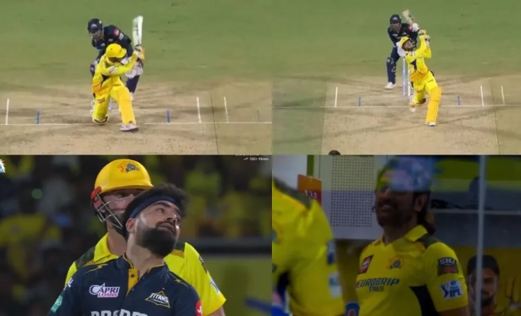 Sameer Rizvi's Audacious Sixes On Debut Elicit Rare MS Dhoni Smile