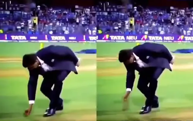 Match Official Seen Supposedly Rigging Toss During Mi Vs Rcb Match 