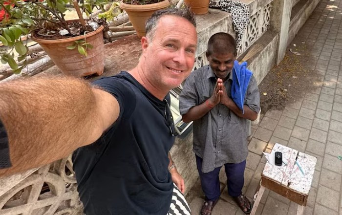 Michael Vaughan’s Mumbai Tradition: Street Haircut With An Old Friend