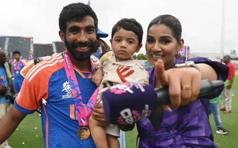 Sanjana Ganesan Treats World Champion Jasprit Bumrah To Ice Cream