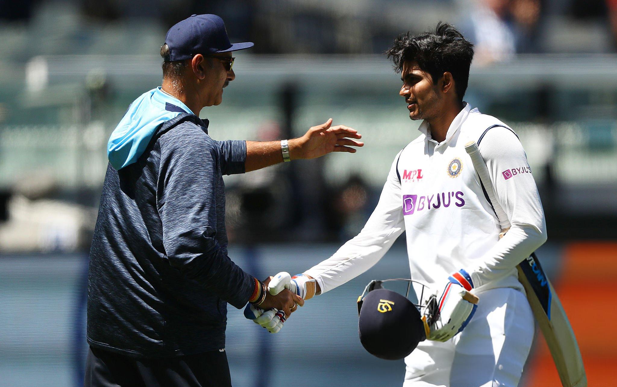 Shubman Gill and Ravi Shastri