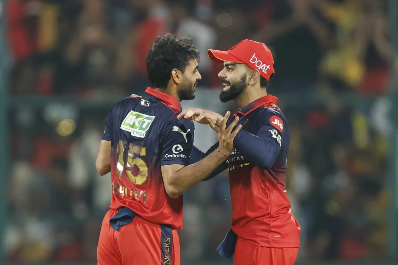 Bhuvneshwar Kumar and Virat Kohli
