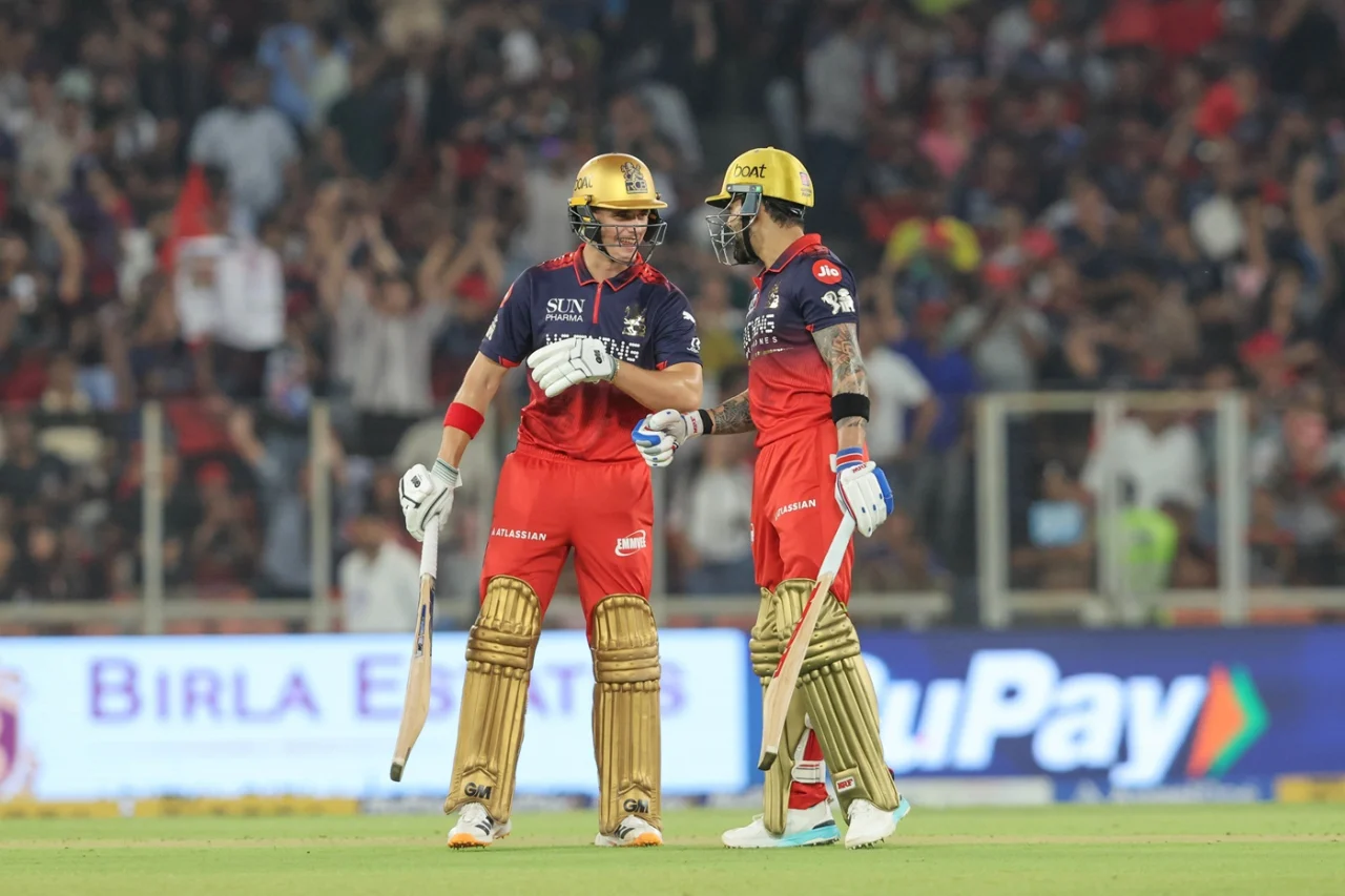 Virat Kohli and Jacob Bethell
