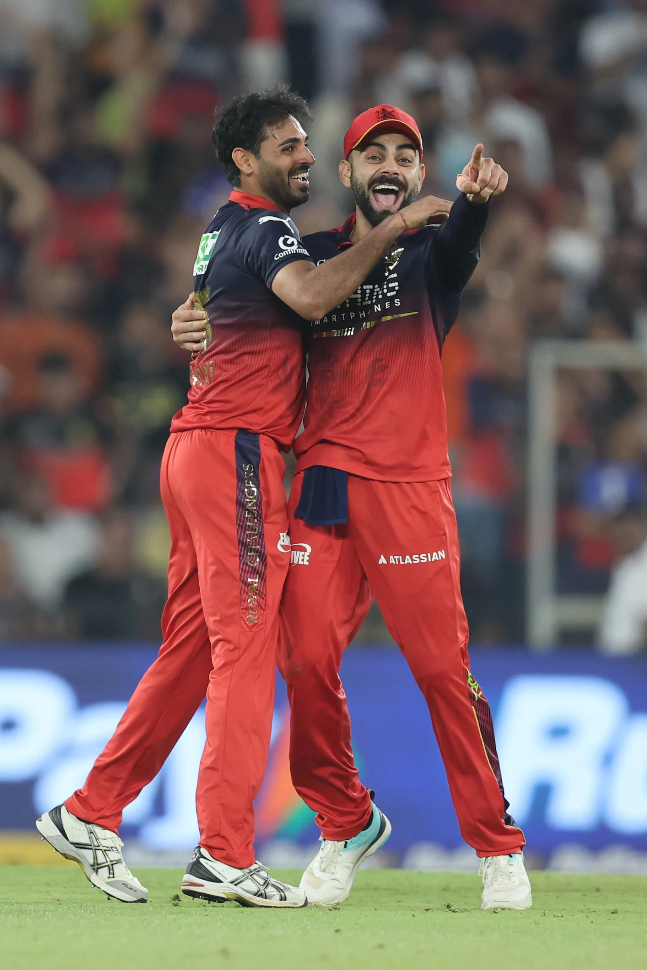 Bhuvneshwar Kumar and Virat Kohli
