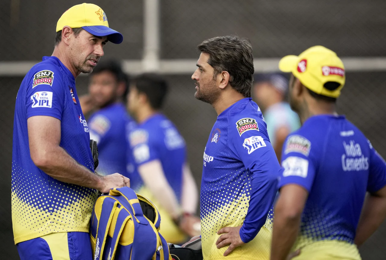 MS Dhoni and Stephen Fleming