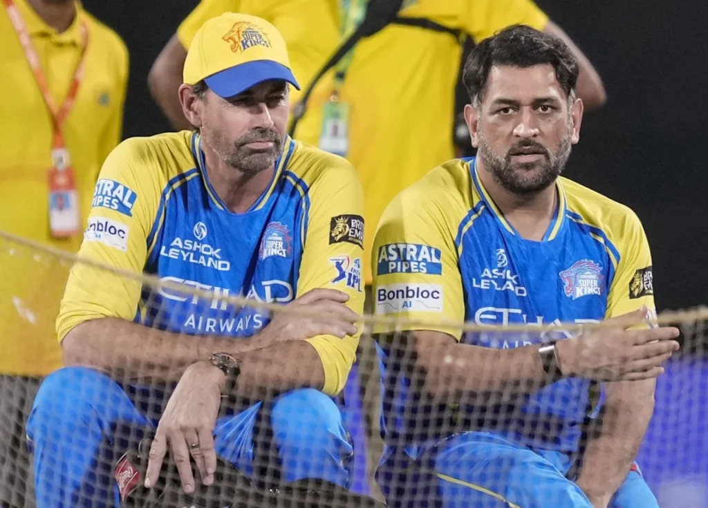 Stephen Fleming and MS Dhoni