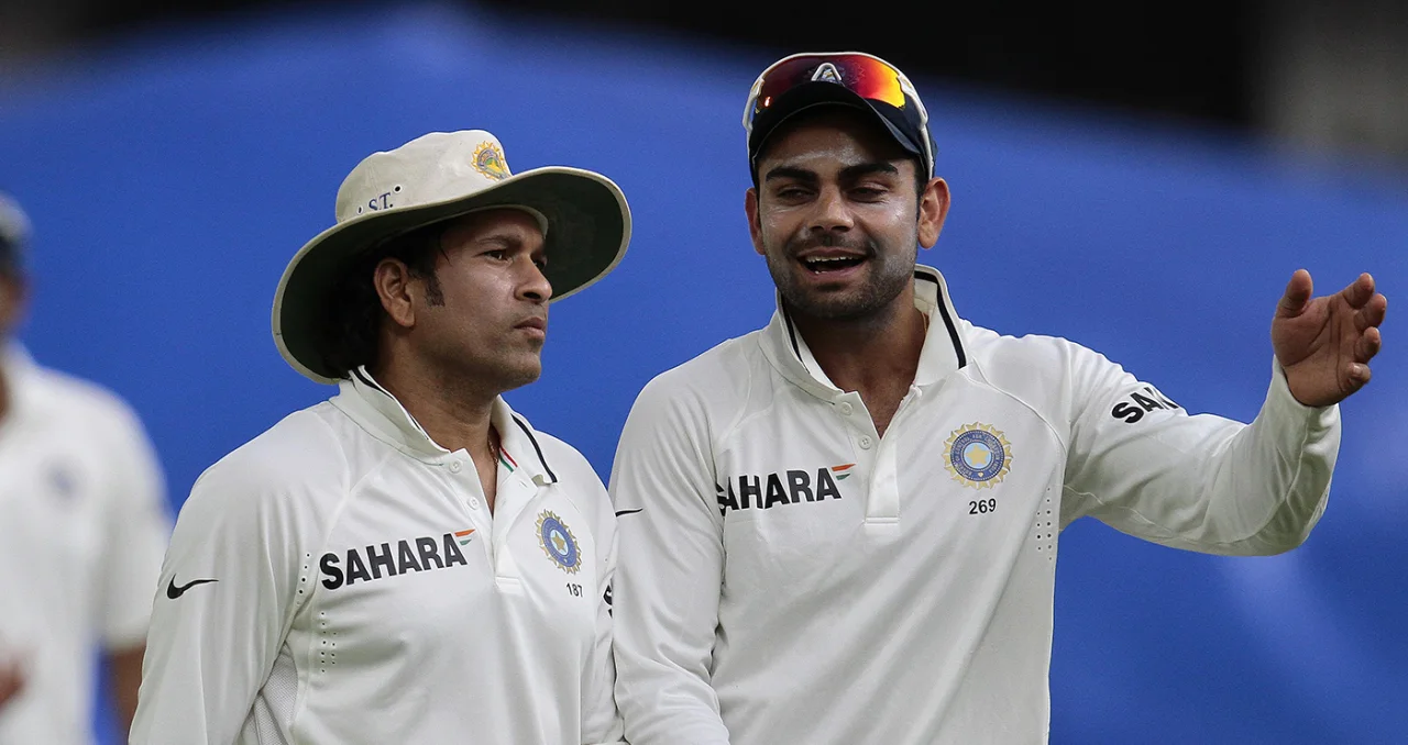 Sachin Tendulkar and Virat Kohli