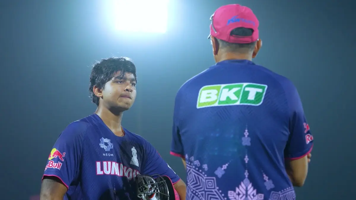 Rahul Dravid and Vaibhav Suryavanshi